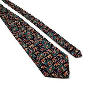 Van Heusen 417 Mens Elephant Necktie Accessory Office Work Casual Dad Gift